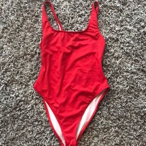 ASOS Red One-piece Swimsuit